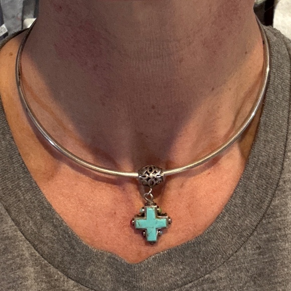 Sterling Silver Necklace with Pendents - Picture 2 of 9